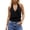 Black, variant on Women's Deep V Neck Halter Summer Tops, Casual Wrap Ruched Sleeveless Shirts for Women, Dressy Going Out Blouses for Vacation, Party, and Everyday Clubwear Black M