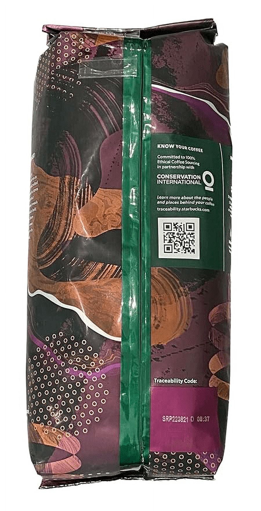 Starbucks Decaf Espresso Roast Whole Bean 2 - 1 LB Bags, Dark Roast