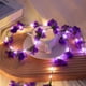 thumbnail image 5 of Luces de cadena de flores de glicinia LED | Cable de cobre operado por batería de 86.61in | Ratán de plástico blanco cálido | Guirnalda decorativa interior y exterior para decoración navideña de, 5 of 6