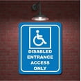 thumbnail image 2 of Disabled Entrance Only all others Front door Right arrow Aluminum Composite Sign, 15"x18", 2 of 9