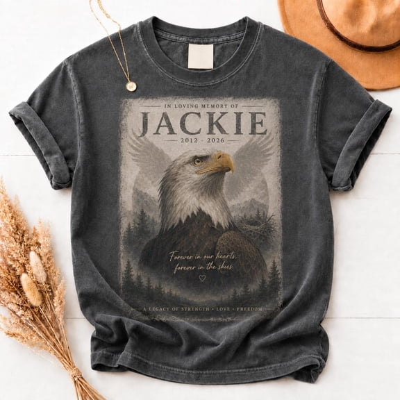 In Loving Memory Jackie Eagle Shirt, Big Bear Bald Eagle Memorial Tee, RIP Jackie 2026 Tribute Top, Wildlife Lover Gift