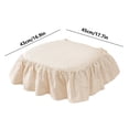 thumbnail image 2 of Cushion,French Style Skirt Dining Chair Cushion Linen Cotton Thickened Chair Cushion Can Be Removed And Washed Chair Cushion Lengthened Tie Rope, 2 of 2