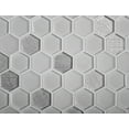 thumbnail image 2 of 5 pack White 11.6 in. x 12 in. Polished and Honed Hexagon Glass Mosaic Floor and Wall Tile (4.83 sq. ft./Case), 2 of 2