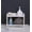 Large White, variant on 2 Tier Plastic Storage Shelf Organizer, Stackable Desktop Organizer Rack for Kitchen, Bathroom, Countertop and Cabinet Storage