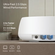 TP-Link – Deco 7 BE4800 Dual-Band Wi-Fi 7 Home Mesh System, 3-Pack (Deco WB14400) – Covers up to 6,600 Sq. Ft.