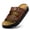 Cacao, variant on Womens Flat Sandals Cork Footbed Slides, Platform Clogs Shoes Mules Summer Slip On Slide Sandals with Adjustable Buckle