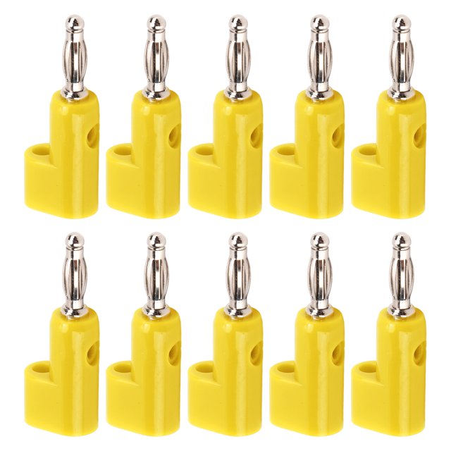 Banana 10pcs Conectores de enchufe de plátano apilables apilables enchufes de plátano sen SOLDADURA PARA ACCESORIOS DE SEGURIDAD
