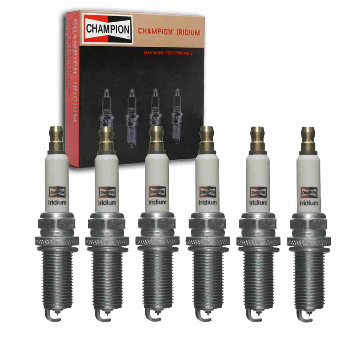 6 pc Champion Iridium Spark Plugs compatible with Volvo XC90 3.2L L6 2007-2014