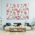thumbnail image 4 of GZHJMY Pink Roses Tapestry Aesthetic Tapestry for Bedroom Colorful Wall Hanging AestheticFor Room Decor 60" x 40" Inches Gift Decor, 4 of 6