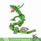 thumbnail image 1 of Peluche de dragón Rayquaza de 75 cm, de algodón verde, suave, coleccionable, regalo para niños, de anime, kawaii., 1 of 6