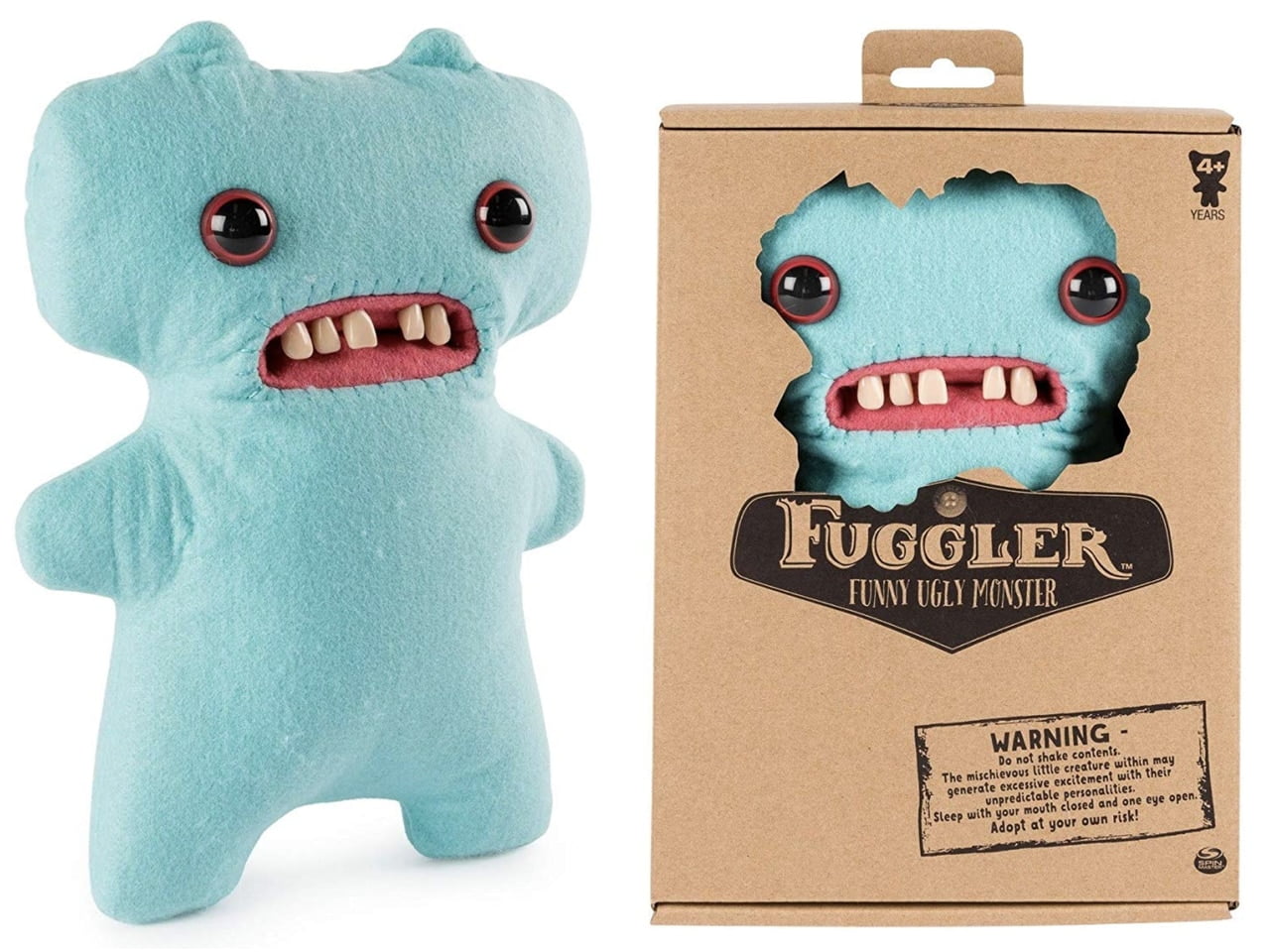 monster stuffed animal with teeth