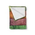 thumbnail image 2 of Rustic Soft Flannel Fleece Blanket, Vivid Colored Several Equally Pieced Timber Construction Vertical Column Countryside, Cozy Plush for Indoor and Outdoor Use, 70" x 90", Multicolor, by Ambesonne, 2 of 5