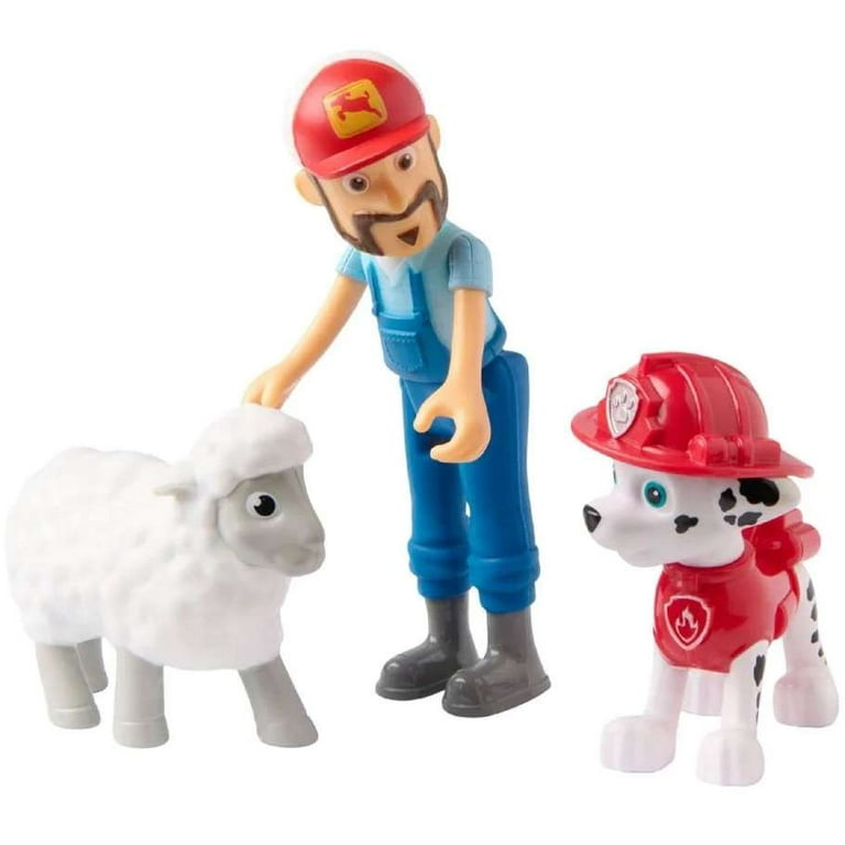 ☆toysmarch☆ Paw Patrol Marshall & Farmer Al Figure Set (with Sheep) - Walmart.com