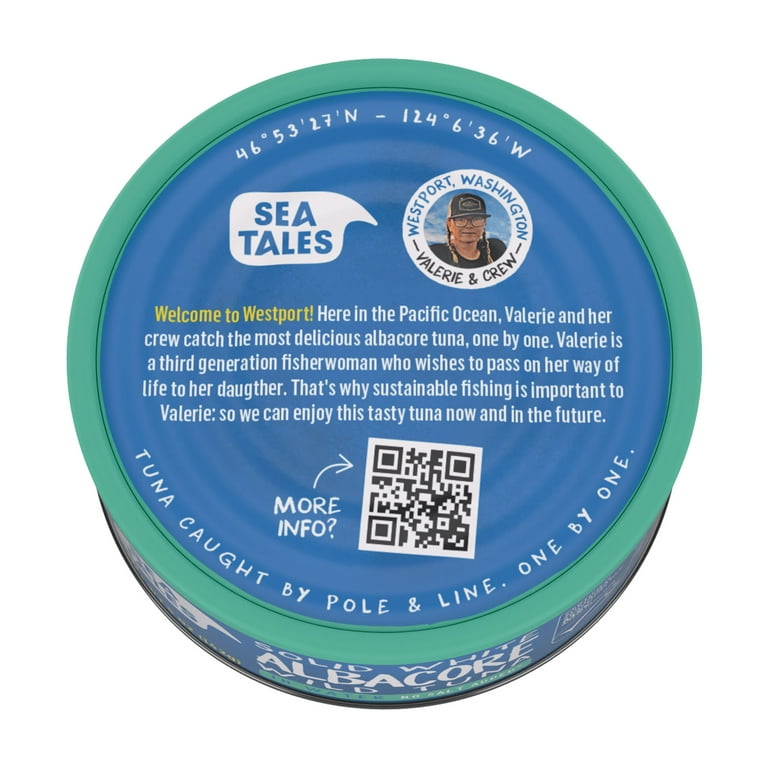 2 pack) Sea Tales MSC Wild Caught Albacore Tuna in Water No Salt