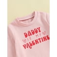 thumbnail image 5 of Suealasg 2PCS Toddler Baby Girl Valentine's Day Outfits Long Sleeve Sweatshirt Pullover Tops+ Heart Print Flare Pants 6M 12M 18M 24M 3T 4T Kids Girls Fall Pants Set, 5 of 9