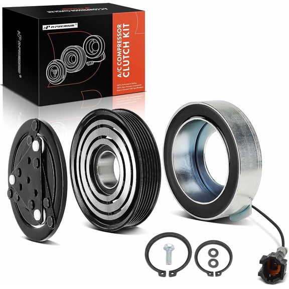 A-Premium Air Conditioner AC Compressor Clutch Kit Compatible with Chevrolet Equinox 2016-2017, Malibu 2013-2016, Impala 2014-2015/2019, Malibu Limited 2016 & GMC Terrain 2015-2017 & Buick Regal