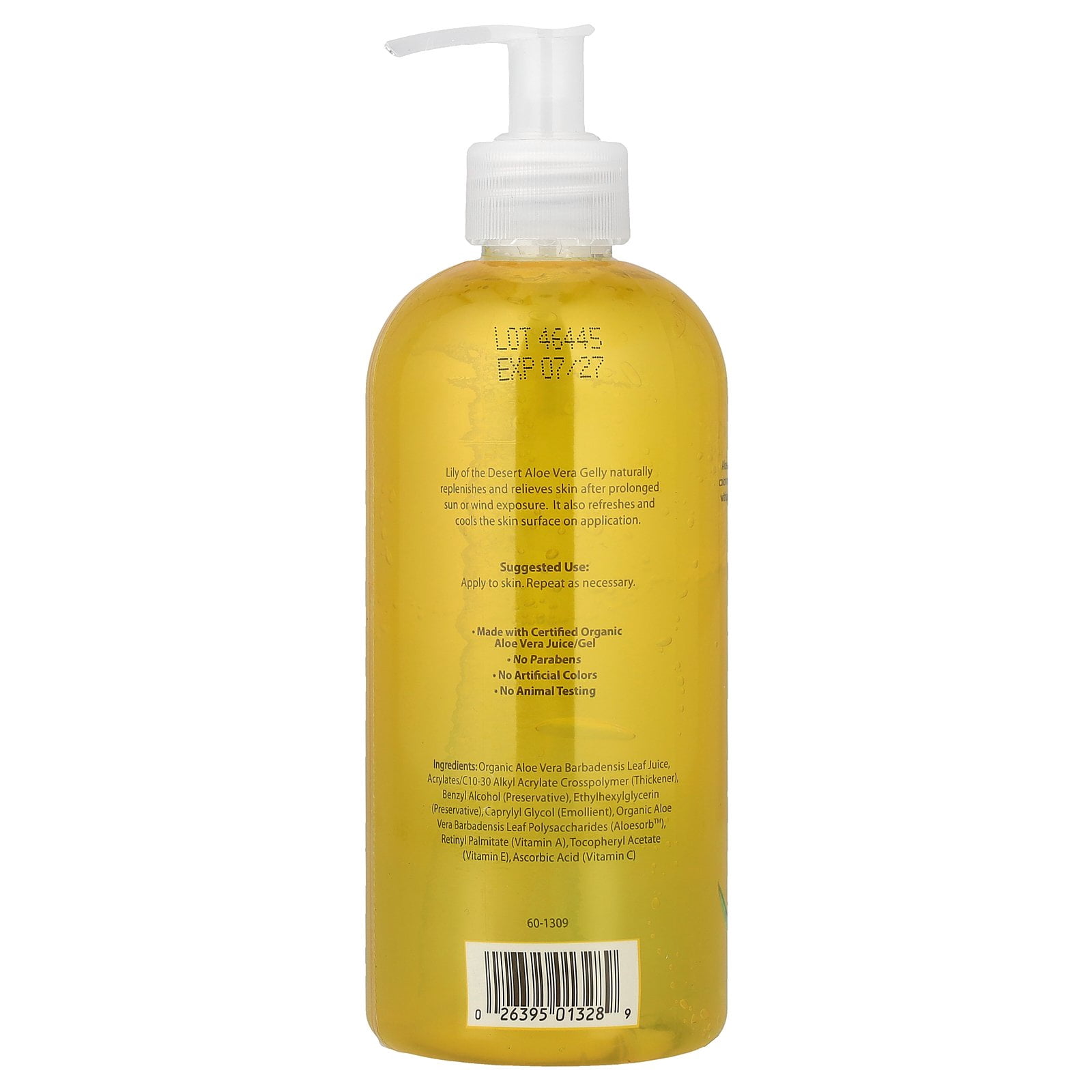 Lily of the Desert 99% Aloe Vera Gelly, Soothing Moisturizer, 16 oz (454 g)