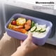 thumbnail image 4 of Inteprter Fiambrera para estudiantes, compartimentos portátiles, contenedor de alimentos para microondas, organizador de bloqueo de cocina de Mostrada Rosado, 4 of 6