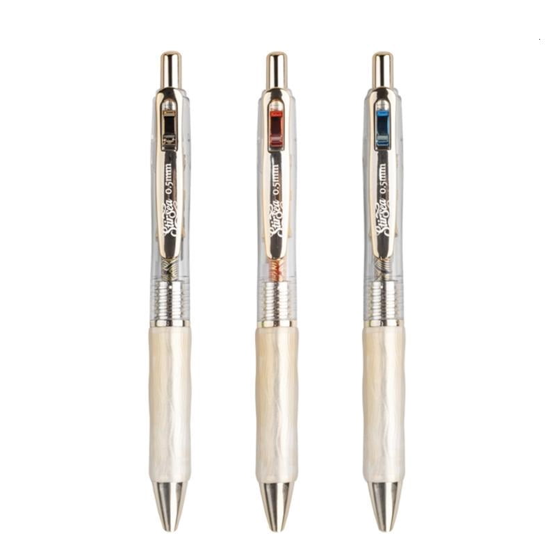 CEORPER 12Pcs Retractable Exam Pen Black Gel Ink Smooth Glides Press Mechanism Design