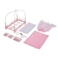 thumbnail image 4 of Badger Basket Royal Carriage Bed with Canopy, Bedding, LED Lights for 18 inch Dolls -Pink, 4 of 8