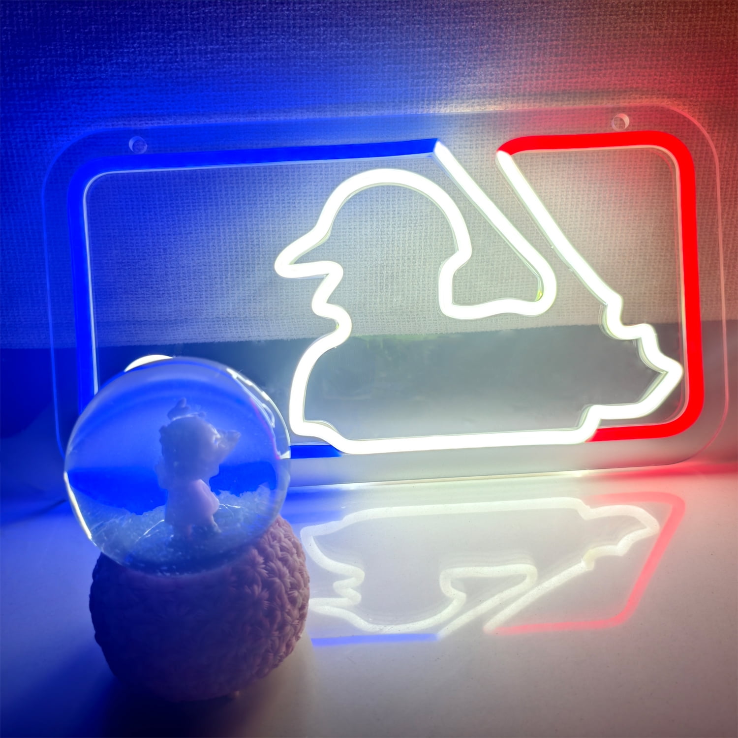 Baseball Neon Sign for Wall Decor,Dimmable Neon Light for Party, Bar,Man Cave,Game Room Decor Man Birthday Gift