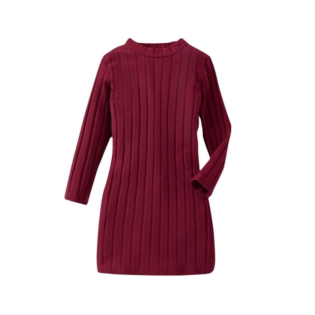 AherBiu Kids Sweaters Crewneck for Girls Oversized Slim Fitted Basic Cotton Long Sleeve Pullover Fall Winter Causal Sweater Solid Color
