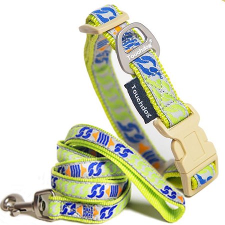 UPC: 0810010817082 | Touchdog  Chain Printed  Tough Stitched Embroidered Collar and Leash