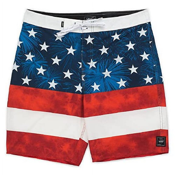 Vans Era USA Flag Men's 20" Boardshorts Size 36