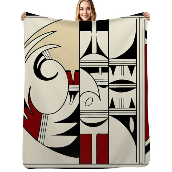 Hopi Pottery Flannel Blanket Warm Soft Bedding Throws Winter Camping Chair Sofa Bed