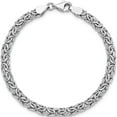 thumbnail image 5 of 14K White Gold Jbsp's Polished Fancy Link Bracelet (7 X 6) Made In Turkey lf536-7, 5 of 6
