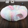 thumbnail image 3 of PETMAKER Cat Tunnel with Cat Bed - 3FT Multifunctional Cat Tunnel Bed, Multi, 3 of 11