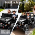 thumbnail image 4 of CazToi 24V Kids 2 Seater Ride On Car 4WD 4 Motors Remote Control 3 Speeds Bluetooth LED White, 4 of 8