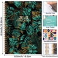 thumbnail image 2 of TIELUTT Floral Themed Annual Academic Planner and Organizer Notebook with Weekly Monthly Layout for Girly and Pens A5 Notebooks for Work Blank Note Book No Lines Reusable Notebooks Dotted Notebooks f, 2 of 7