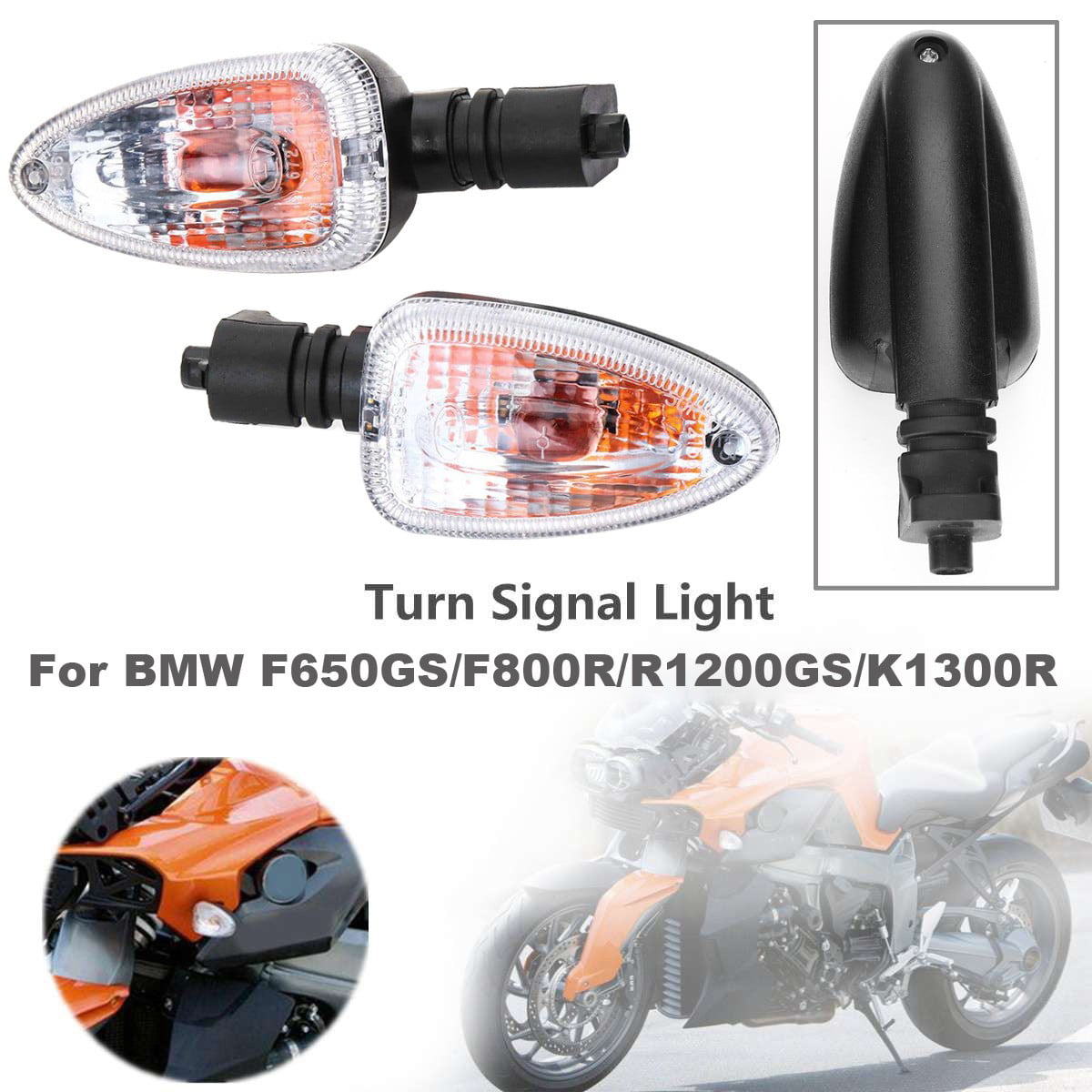Pair Turn Signal Light Blinker Indicator for BMW F800R R1200GS F650GS Front Rear 