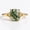 Rose Plated, variant on Solitaire Moss Agate Engagement Ring, Cushion Cut Solitaire, Minimalist Split Band Promise Ring, Nature Inspired Ring, June Birthstone Ring, Handmade Jewelry
