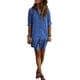 thumbnail image 4 of Vestido de jeans Jumpingount Camisa con botones de manga larga Blusa casual azul XXL, 4 of 7