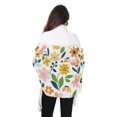 thumbnail image 4 of FORMRS Womens Scarf Winter Soft Long Big Warm Shawls Wrap Tassel Scarves, Retro Yellow Floral, 4 of 9