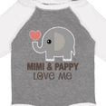 thumbnail image 4 of Inktastic Mimi and Pappy Love Me Elephant Boys or Girls Long Sleeve Baby Bodysuit, 4 of 5