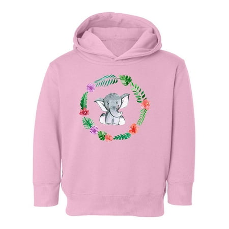 

Elephant With Plant Circle Hoodie Toddler -Image by Shutterstock 2 Toddler