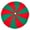 Red & Green, variant on Fennco Styles Candy Cane Design Christmas Tree Skirt 84" Round - Red & White Tree Skirt for Home, Holiday Tree, Indoor Outdoor and Special Occasion
