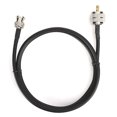 thumbnail image 2 of UHF Male PL-259 To UHF Male Cable, Multi Purpose Strong Flexibility UHF Male PL259 To BNC Male Testing Cable Stable High Reliability Sturdy  for Two Way Radio, 2 of 7