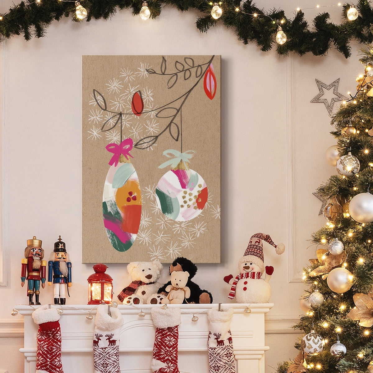 Crafty Christmas Collection B- Gallery Wrapped Canvas