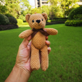 thumbnail image 3 of 15CM oso de peluche juguetes de peluche bebé lindo vestido llave colgante muñecas colgantes regalos cumpleaños boda fiesta decoración 1 pieza, 3 of 5