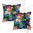 thumbnail image 3 of Bingfone Decorative Pillow Covers 20"X20" Colorful Flowers Couch Pillow Cases Modern Farmhouse Covers For Couch Sofa Bed, 3 of 9