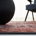 thumbnail image 4 of SAFAVIEH Tucson Faith Traditional Machine Washable Area Rug, 4' x 6', Rust/Green, 4 of 8