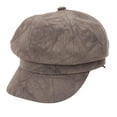 thumbnail image 4 of Gorra de pico de pato con visera plana, estilo moderno, vintage, retro, británica. Café, 4 of 9