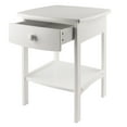 thumbnail image 5 of Winsome Claire Curved Nightstand, Accent Table, White Finish, 5 of 13