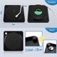 thumbnail image 4 of 10,5 x 10,5 x 0,2 cm, （M1） Posavasos de Vinilo, Juego de 6 Posavasos de CD Retro para Bebidas, Posavasos de Vinilo con Soporte, Posavasos Antideslizantes para Botella de Copa de Vino, JM, 4 of 5