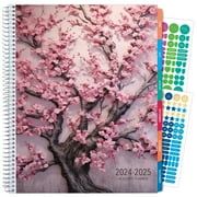 Essential Monthly & Weekly Planner 8.5" x 11" AY 2024-2025 (Cherry Blossom)