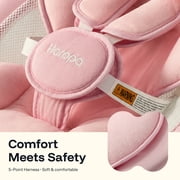 HARPPA Baby Swing for Infants, Electric Swing with 5 Swing Speeds and 10 Lullabies, Pink